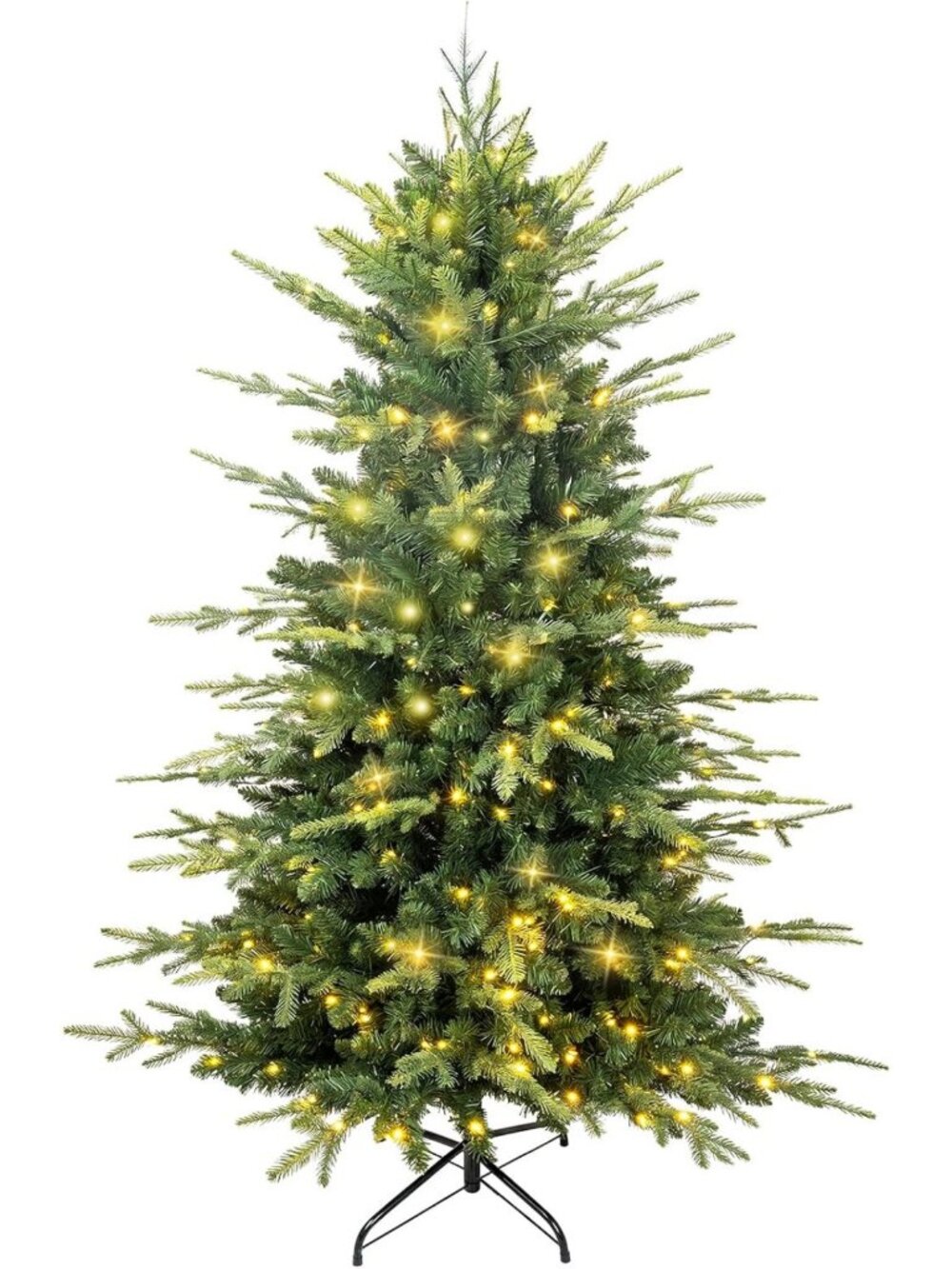 5ft Pre-Lit Aspen Fir Christmas Tree - Realistic Holiday Decor for Home